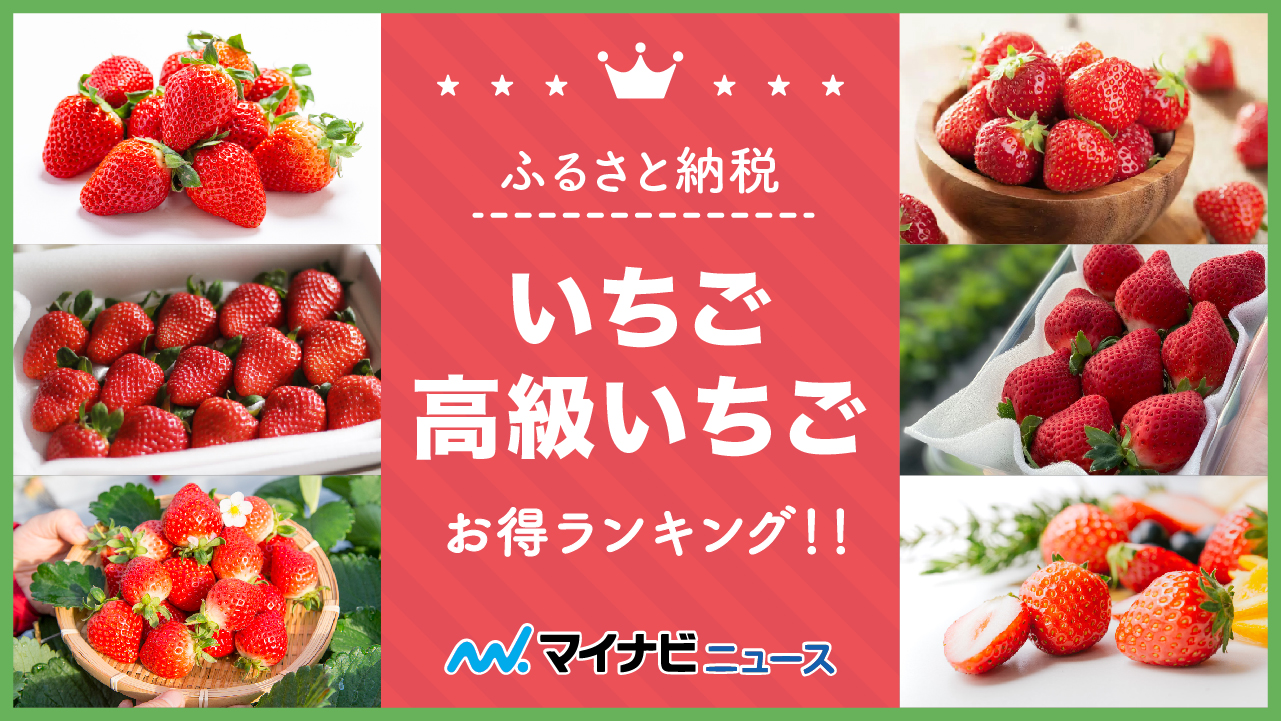 【2023年2月】ふるさと納税のいちご&高級いちごお得ランキング！